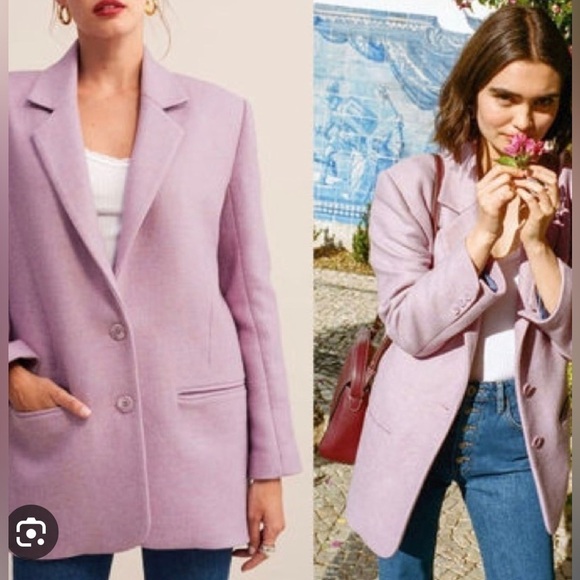 Rare Rouje Jacques wool jacket in lavender - Picture 1 of 7